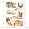 Wielkanoc, wiosna, retro, jajka, kurczaki, kura, kury, kogut, koguty, pies, psiaki, owce